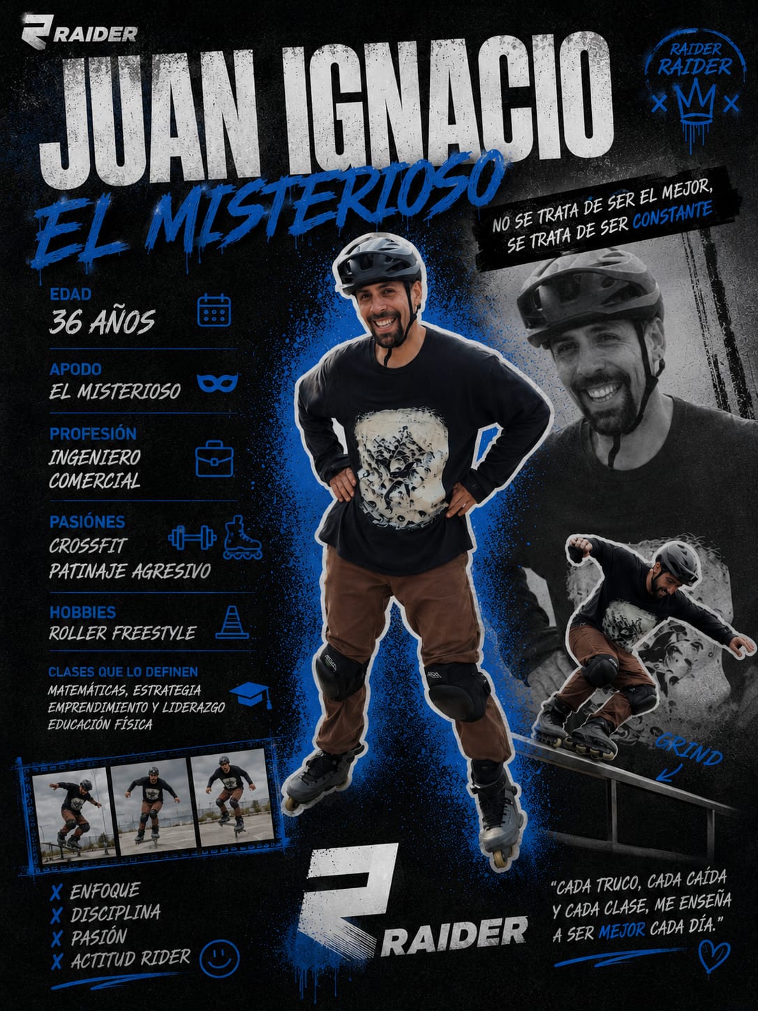 Ficha del rider Juan Ignacio (El Misterioso)